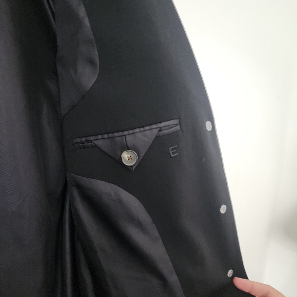 Everlane The 80s Blazer Padded Shoulder Oversized Single Breasted Work Black 2 - Picture 12 of 16